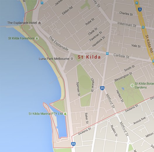 stkilda map