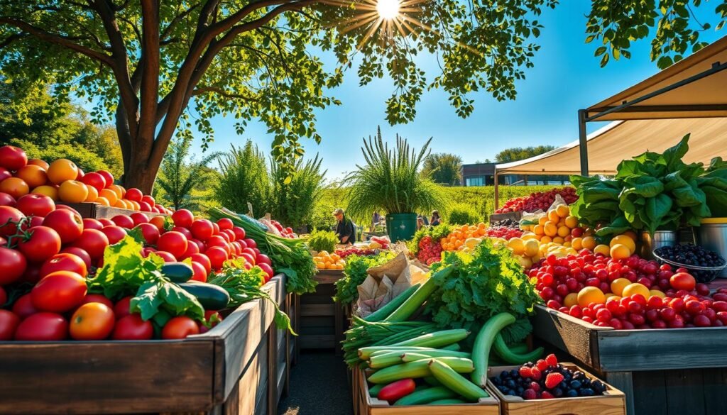 Fresh produce at Veg Out Farmers Market